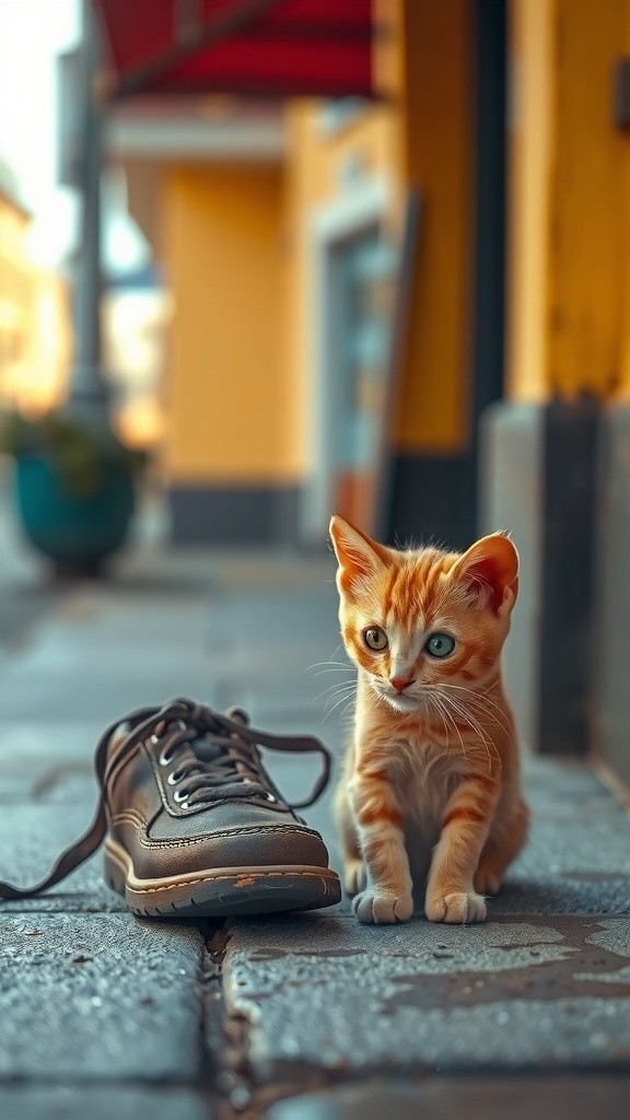 Menunggu di Sudut Jalan: Kisah Kucing dan Sepatu Tua