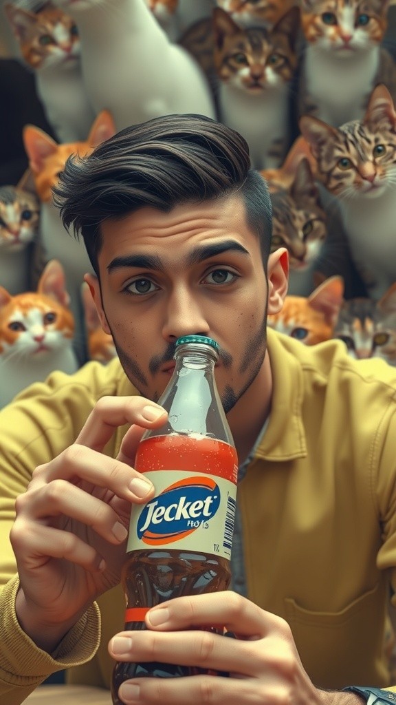 Struggle and Success: Opening a Soda Bottle