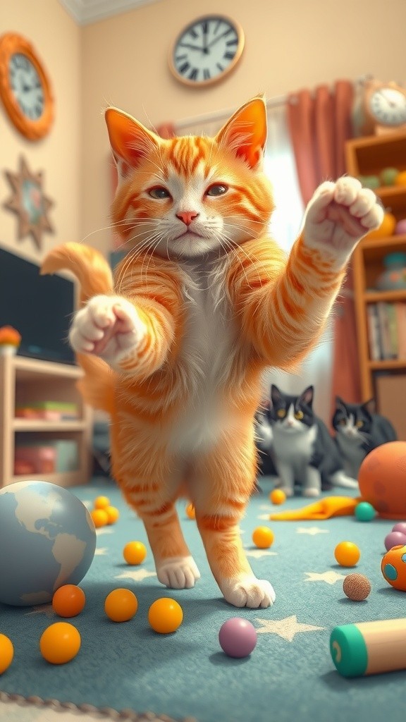 Oyen Si Kucing Oranye: Alarm Pagi yang Lucu!