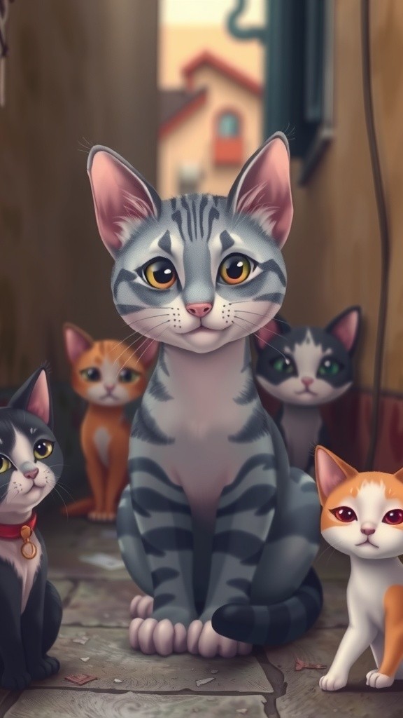 Si Belang: Kucing yang Menjadi Ibu di Gang Kecil