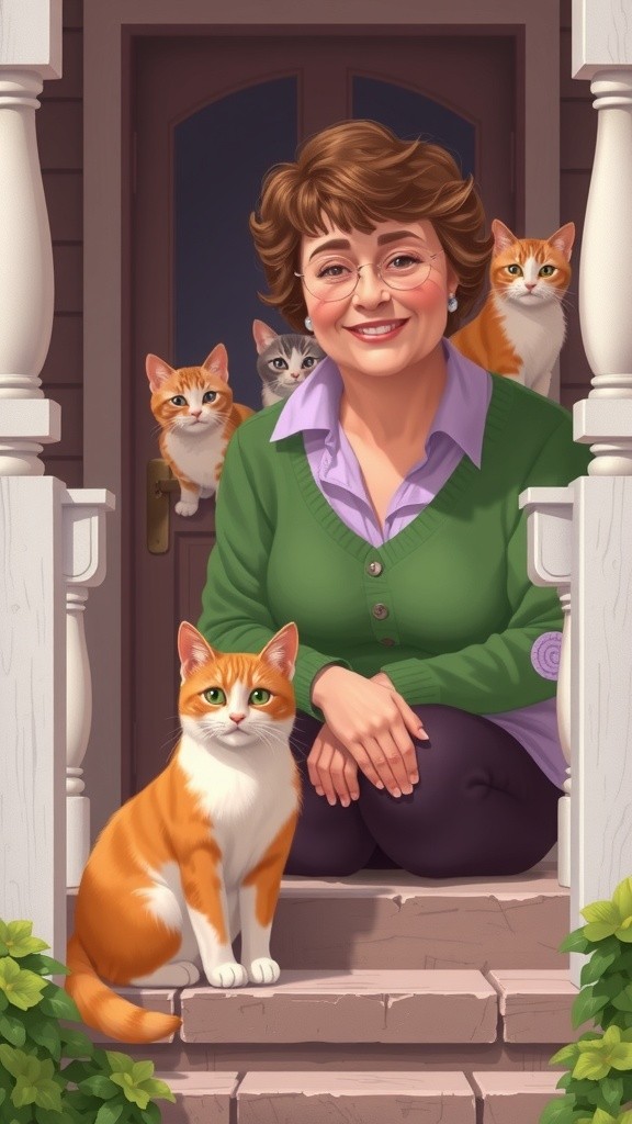 The Stray Cat and the Kind Old Lady