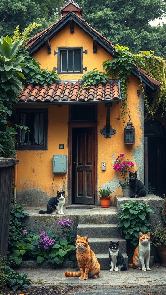 From Stray to Friends: The Old Lady and the Cat