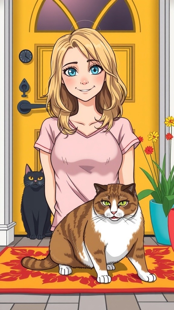 Unexpected Friends: The Stray Cat and the Old Lady