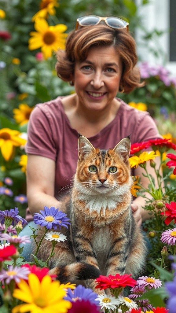 A New Friendship: The Old Lady and the Stray Cat