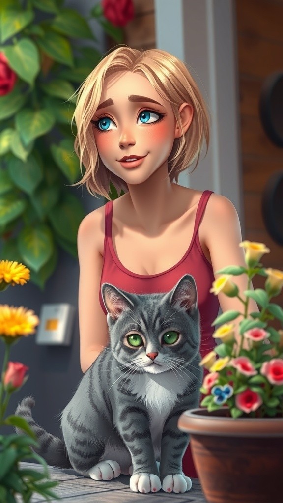 A New Beginning: The Old Lady and the Stray Cat