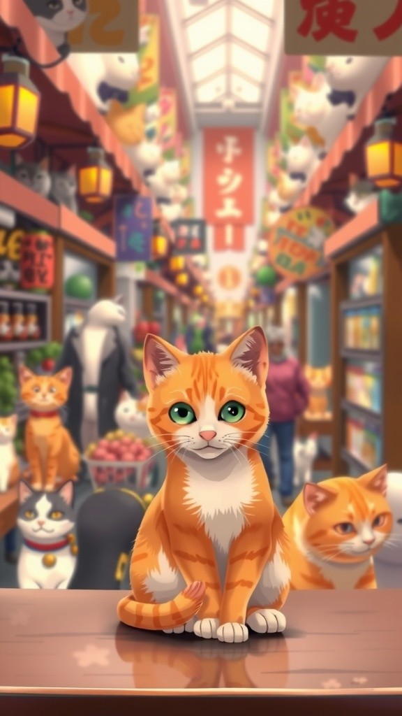 Kucing Oyen Miko Jualan Ikan Asin di Pasar!