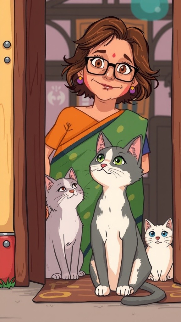 The Old Lady and the Stray Cat