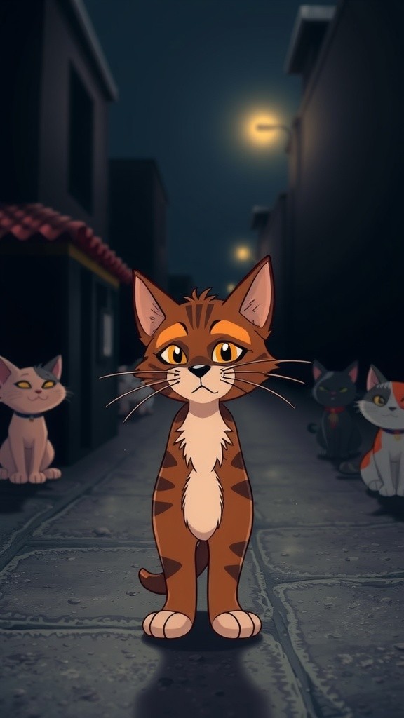 Whiskers' Night of Courage: A Cat's Tale