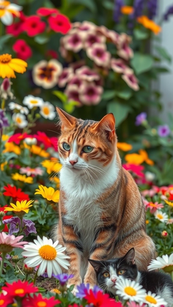 The Old Lady and the Stray Cat's Kittens