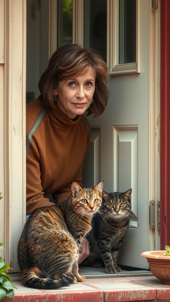 The Stray Cat and the Kind Old Lady
