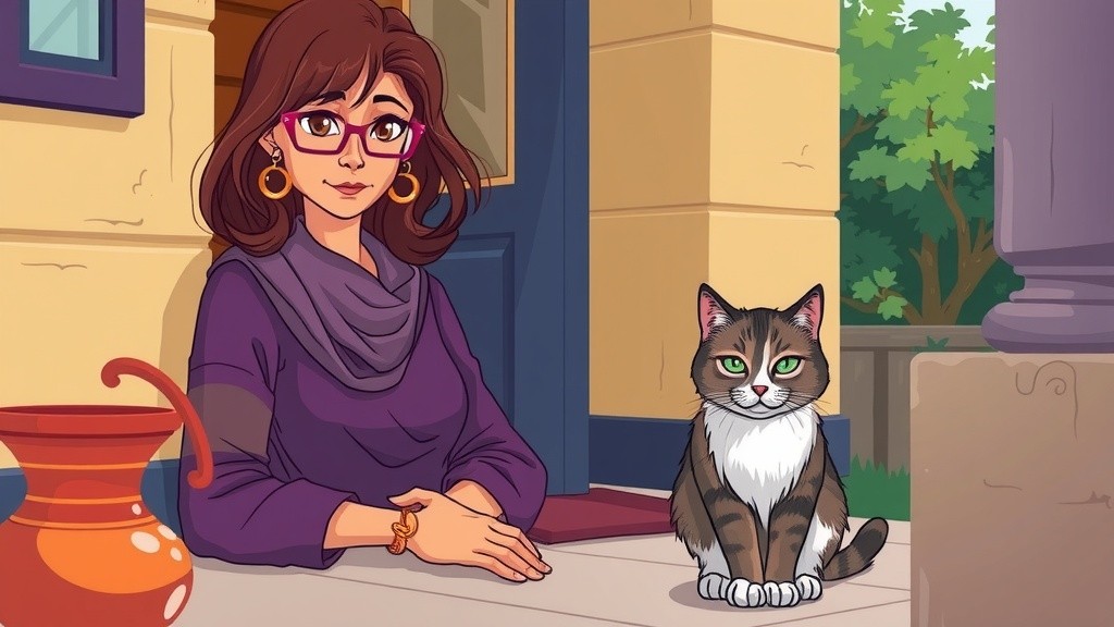 The Old Lady and the Stray Cat Kittens