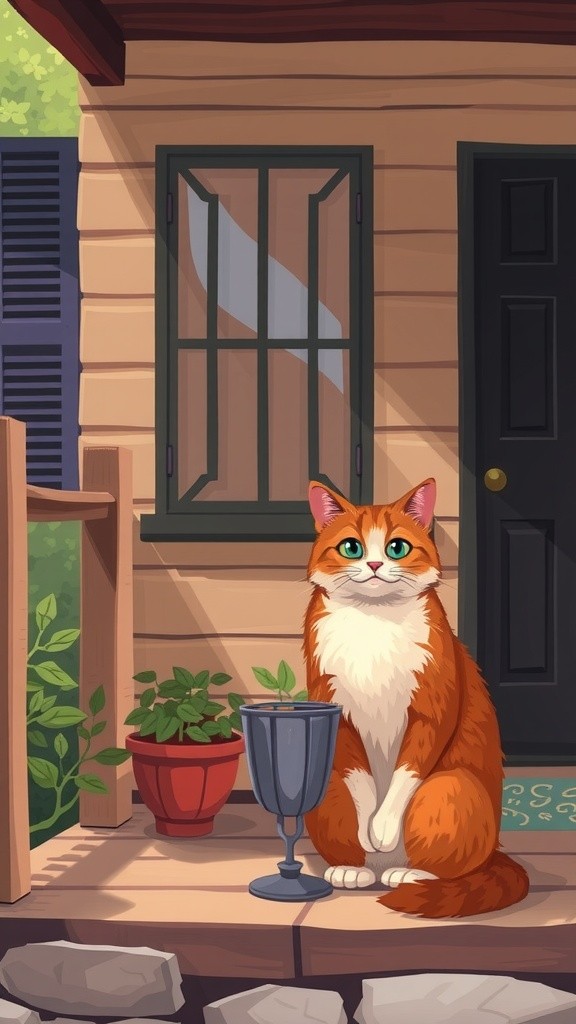 The Old Lady and the Stray Cat