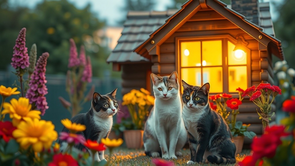 A New Friendship: The Stray Cat and the Old Lady