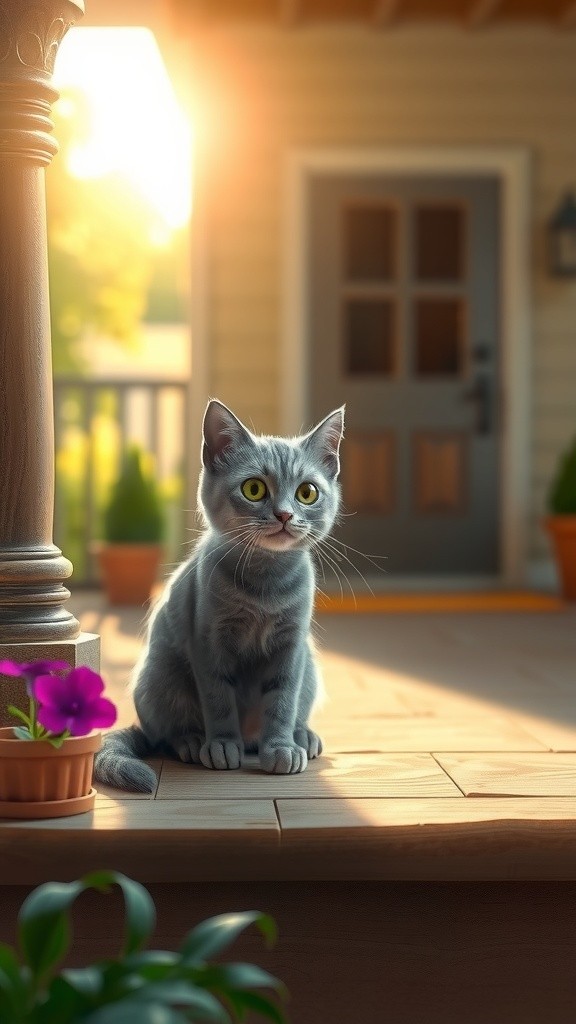 A Kind Gesture: An Old Lady and a Stray Cat's New Beginnings