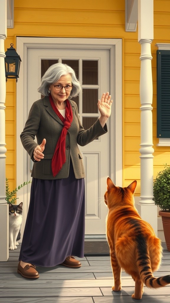 Kucing Liar dan Wanita Tua yang Baik Hati