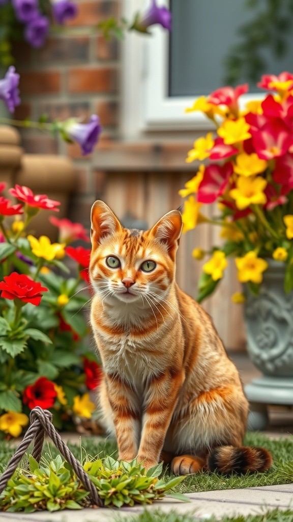 The Old Lady and the Stray Cat's Kittens