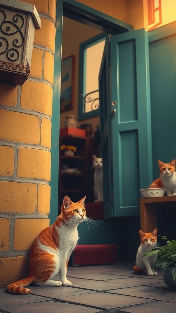 Persahabatan Baru: Kucing Liar dan Wanita Tua