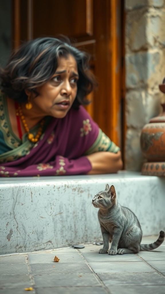 Unexpected Friends: The Stray Cat's Journey