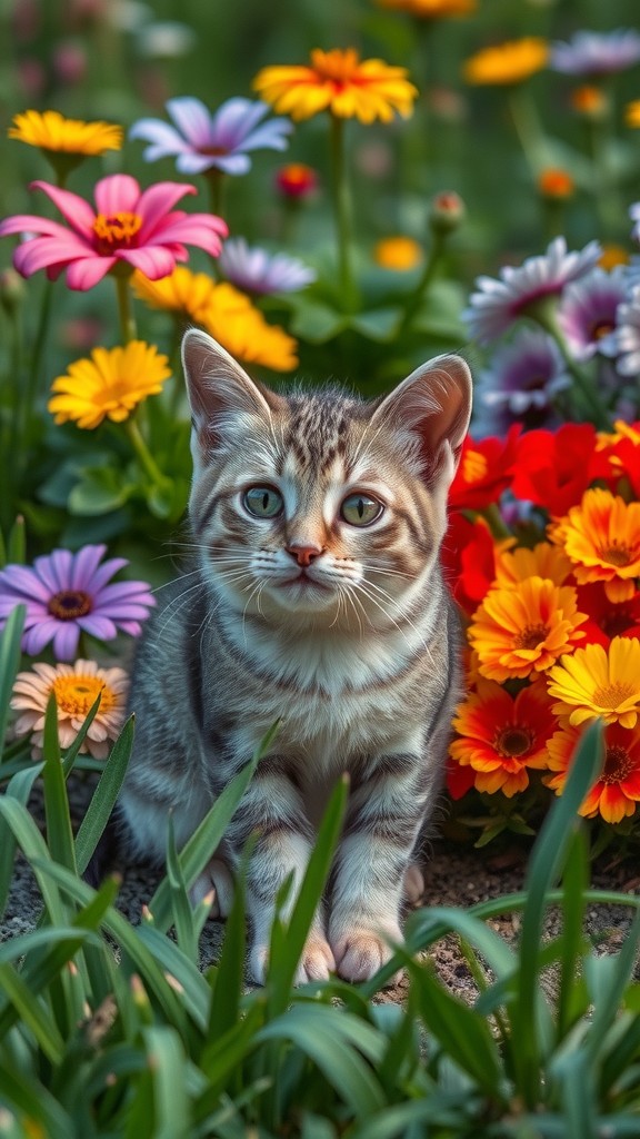 The Old Lady and the Stray Cat's Kittens