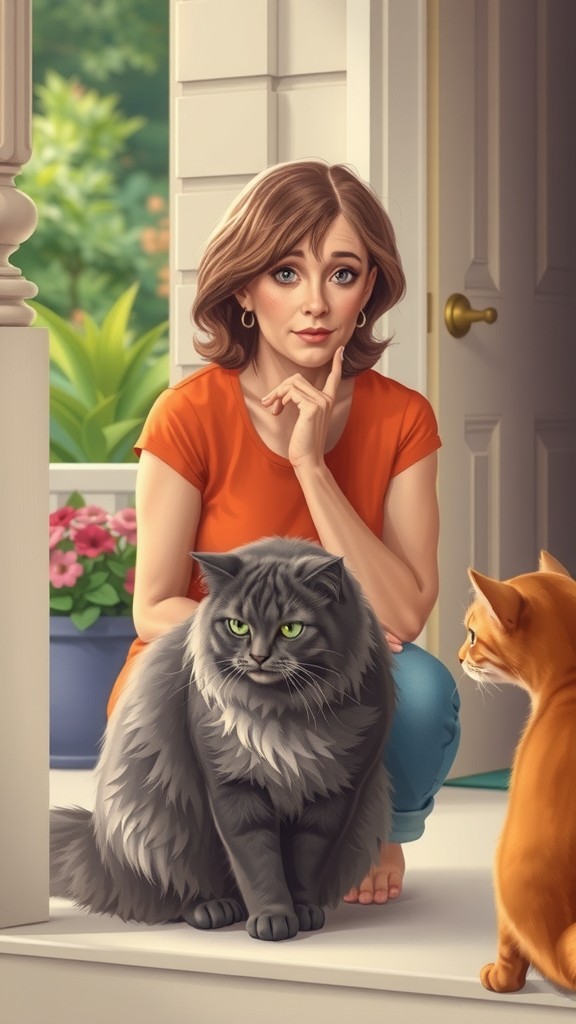 Unexpected Friends: The Stray Cat and the Old Lady