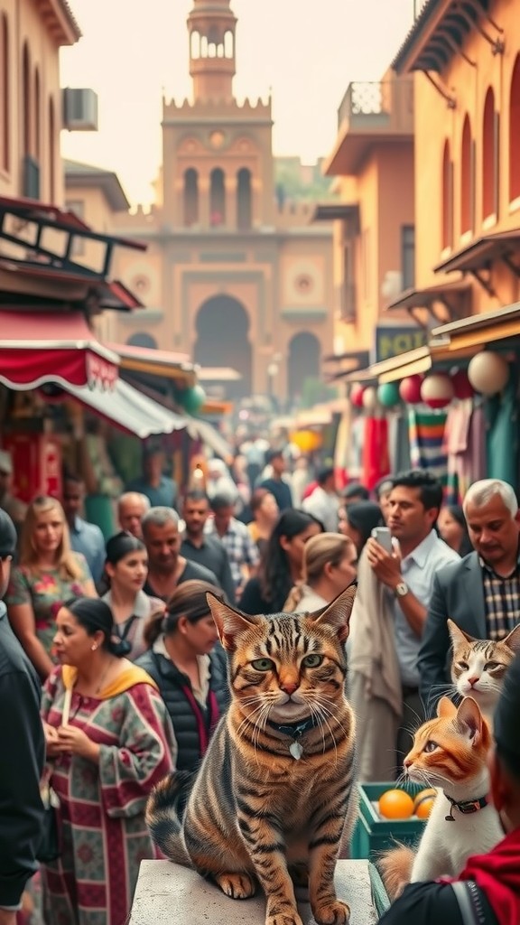 قطط مراكش تتراقص في جامع الفنا!
