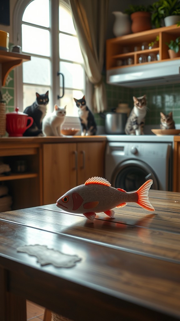 Kucing Oyen dan Ikan Mainan!