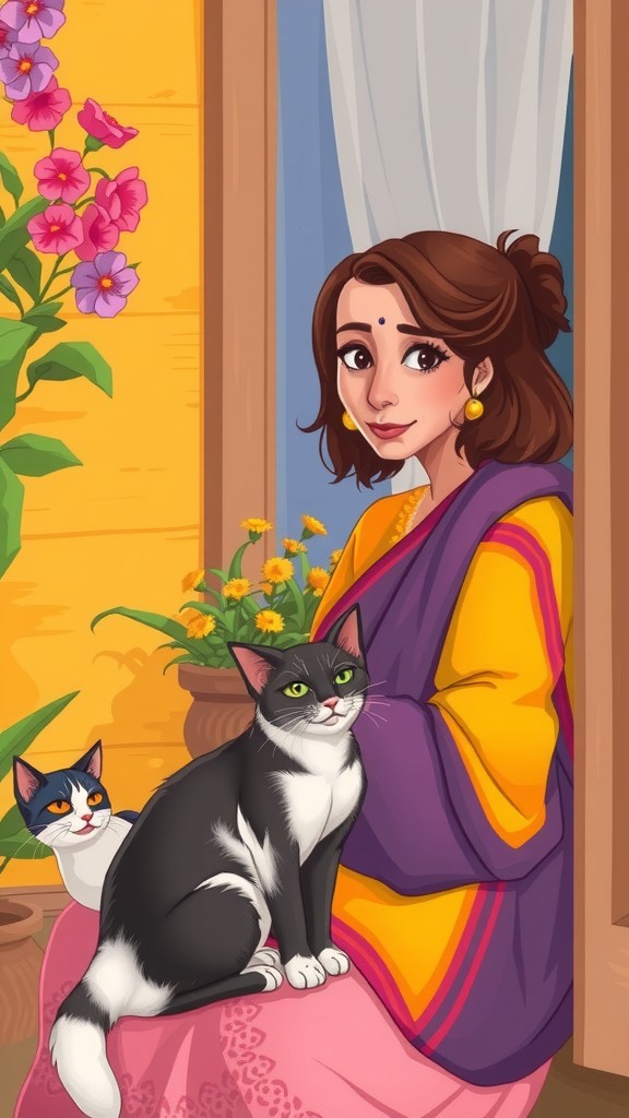 A New Beginning: The Stray Cat and the Kind Old Lady