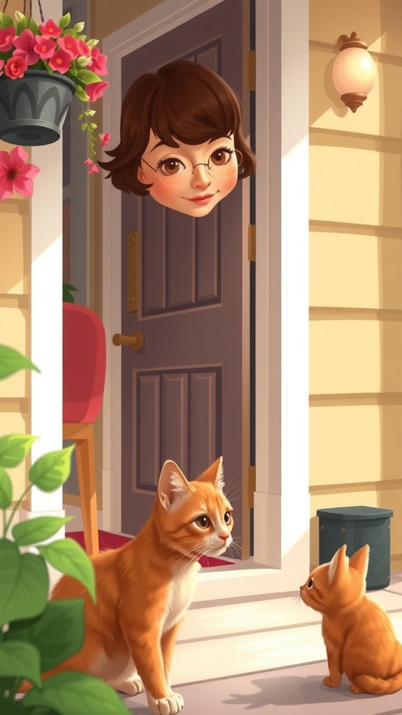 The Stray Cat and the Kind Old Lady