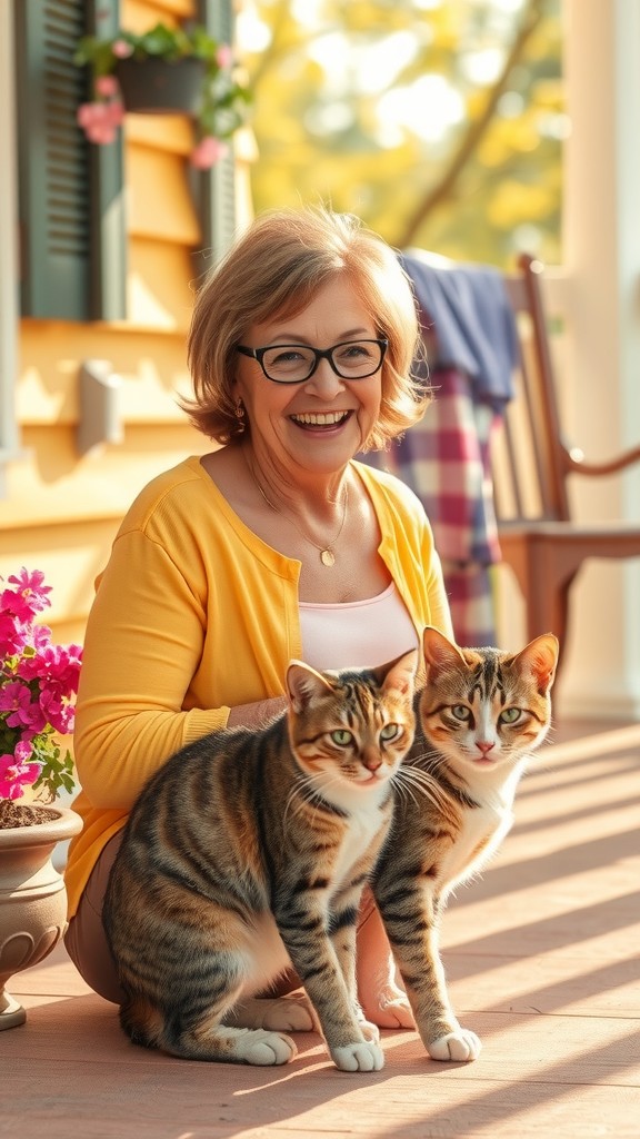 The Kindness of an Old Lady to a Stray Cat