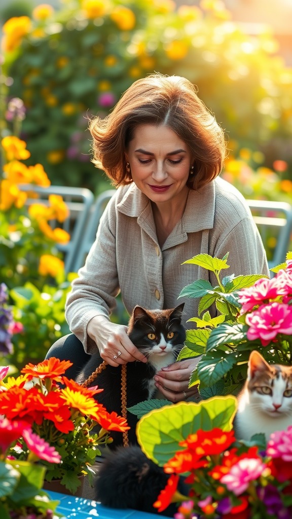 The Stray Cat and the Kind Old Lady