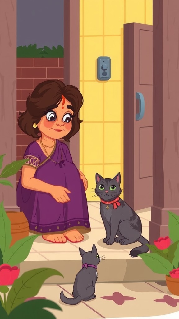 The Old Lady and the Stray Cat