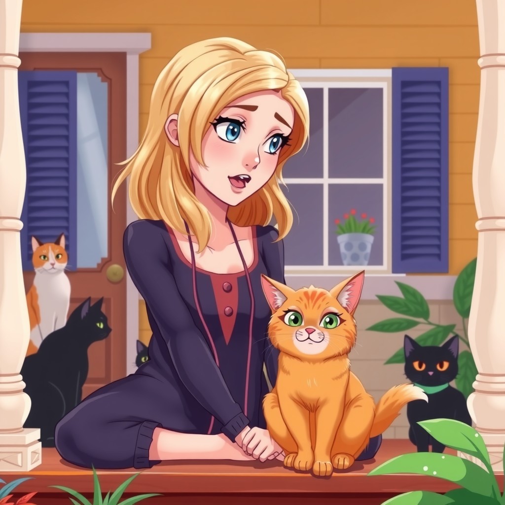 The Old Lady and the Stray Cat