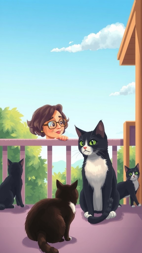 A Feline Friendship: The Stray Cat and the Old Lady