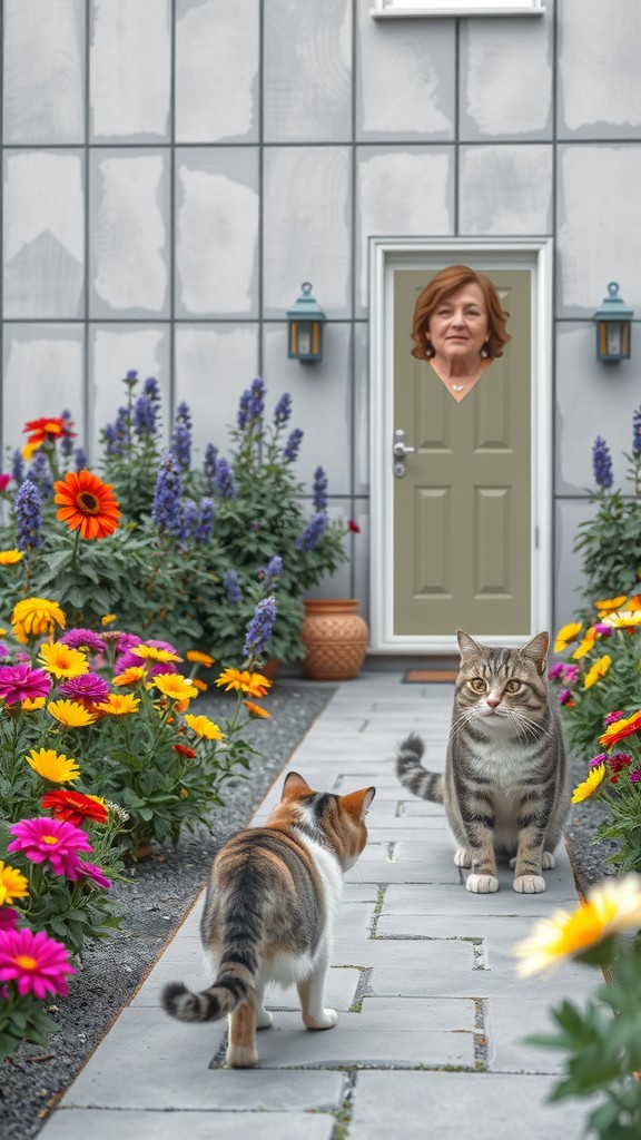 A New Beginning: The Old Lady and the Stray Cat