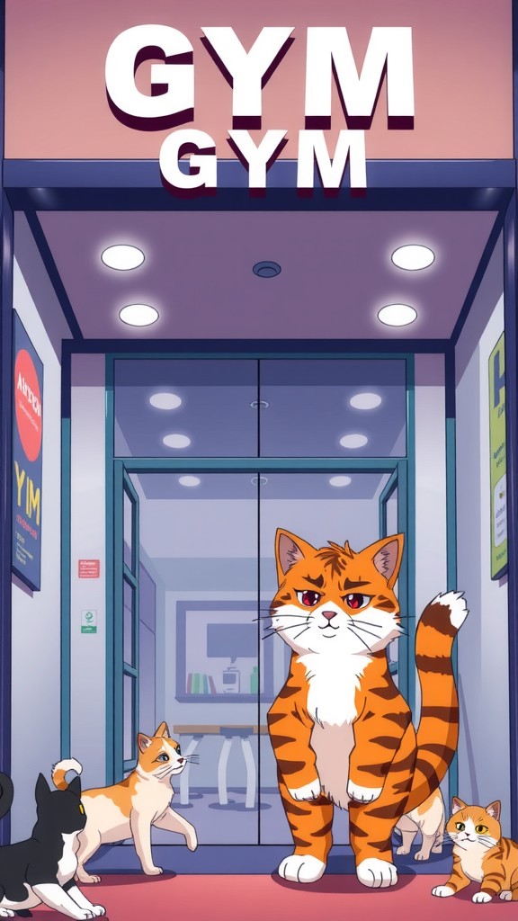 Fierce Feline: The Gym Battle Begins!