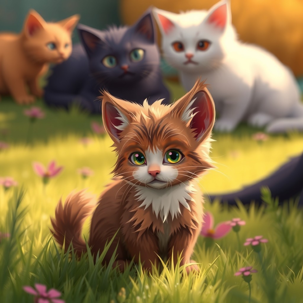 A New Friendship: The Stray Cat and the Old Lady