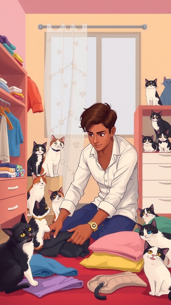 Kucing Kaget Dengan Tingkah Pemiliknya yang Rusuh!