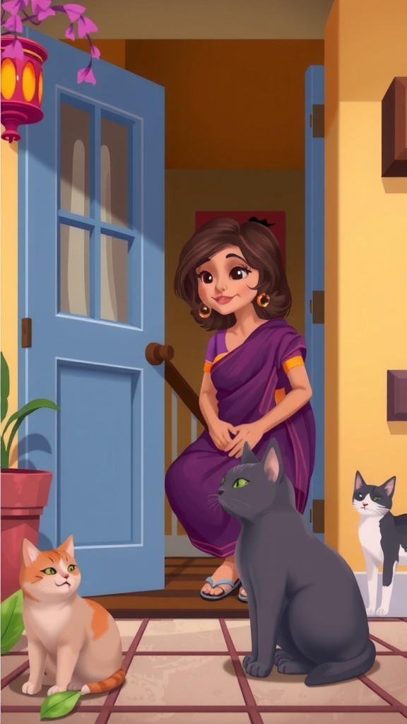 Persahabatan Tak Terduga: Kucing Liar dan Wanita Tua
