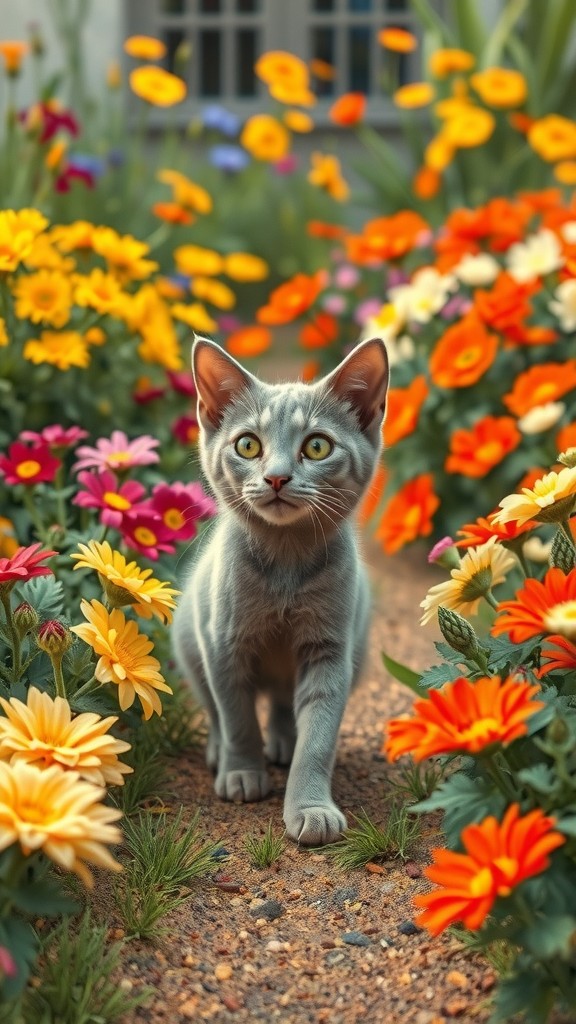 The Old Lady and the Stray Cat's Kittens