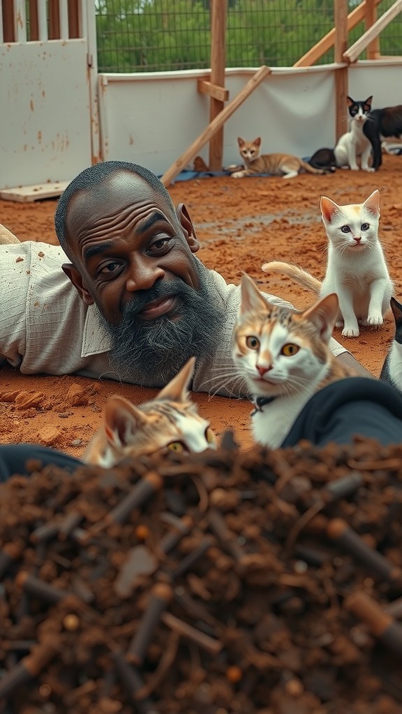 A Lifesaving Bond: Man and Goat in Desperation