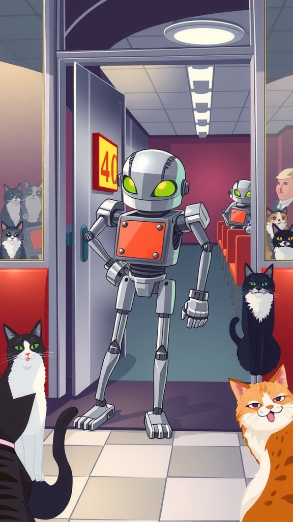 Robby the Robot Waiter: The Ultimate Diner Disaster!