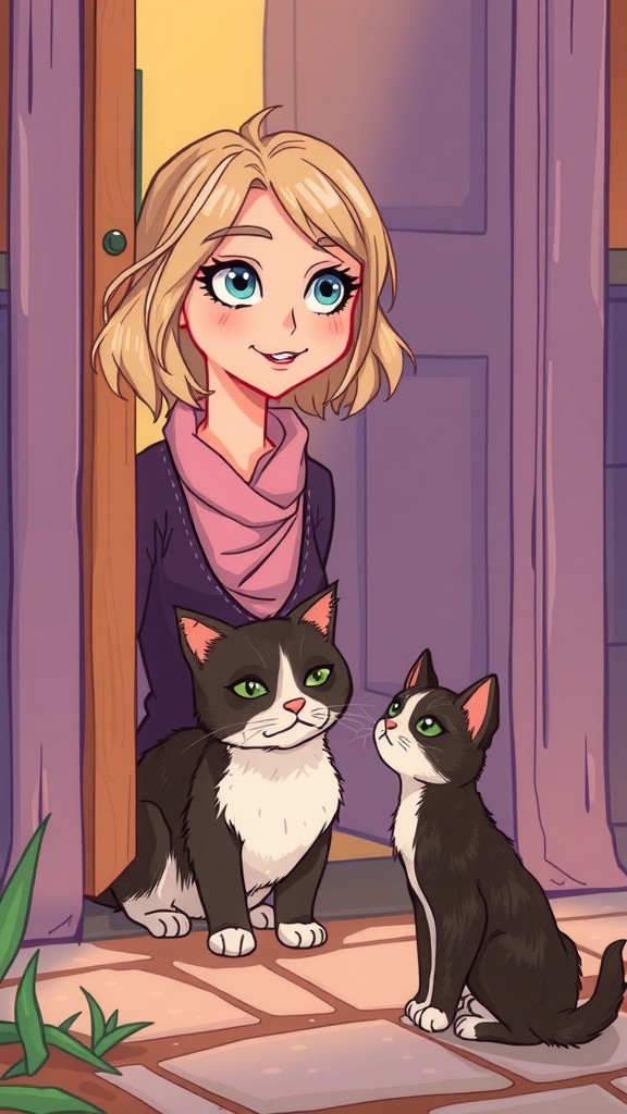 The Old Lady and the Stray Cat