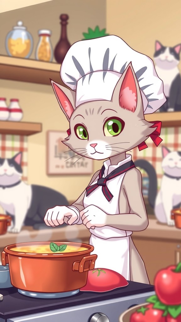A Mischievous Tale of Cats and Cooking