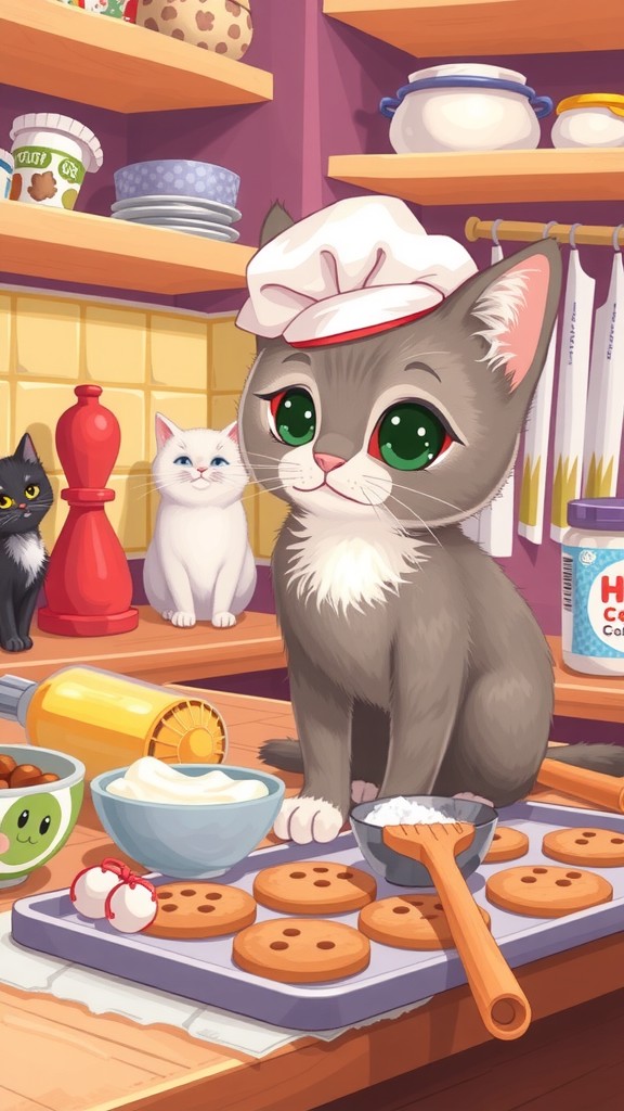 Mittens the Baking Cat: Cookies & Fun!