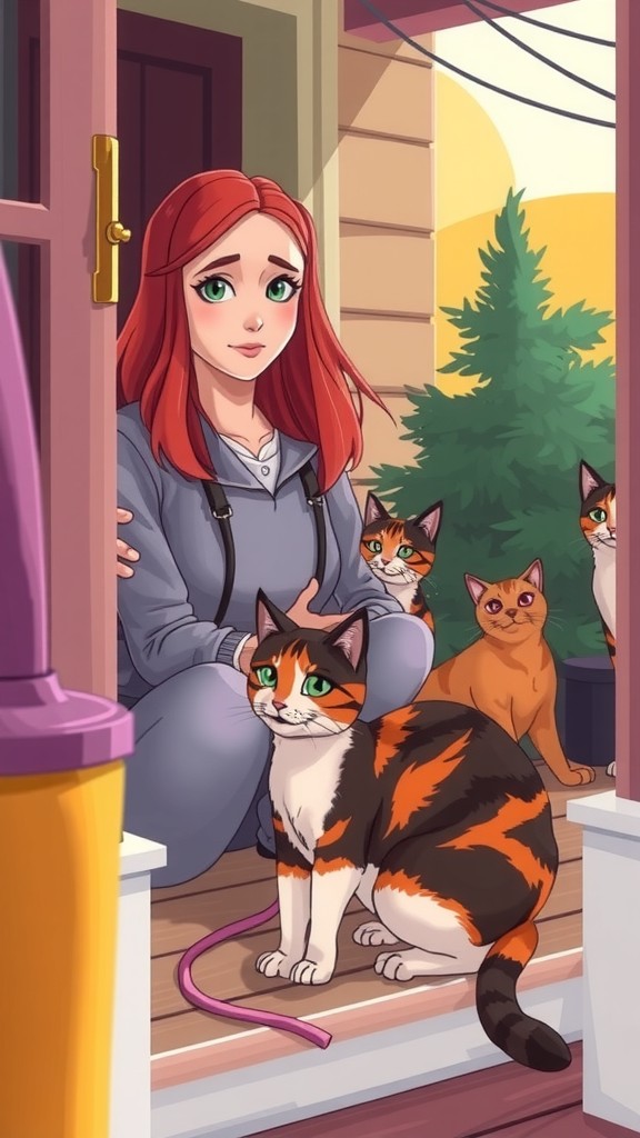 Unexpected Friends: The Stray Cat and the Old Lady