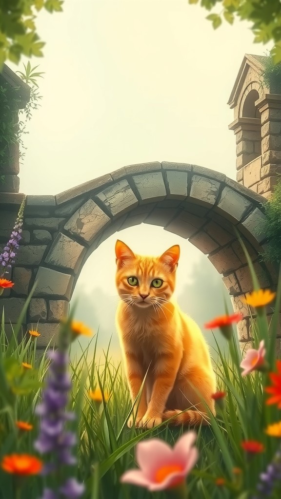 The Enchanted Yellow Cat of the Old Bridge