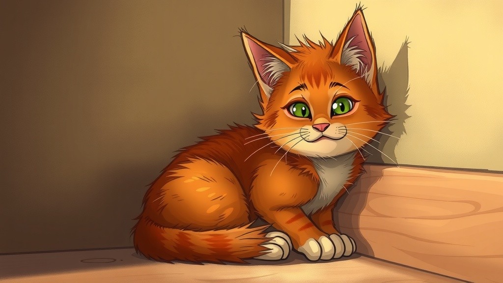 A Stray Cat Visits an Old Lady's Home