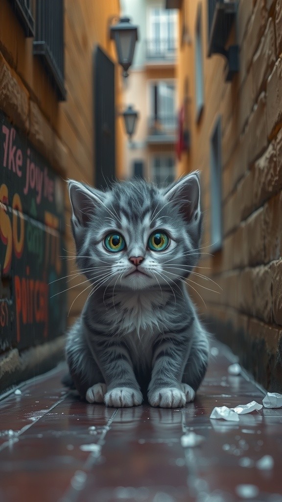 Kucing Kecil yang Kehilangan Rumahnya
