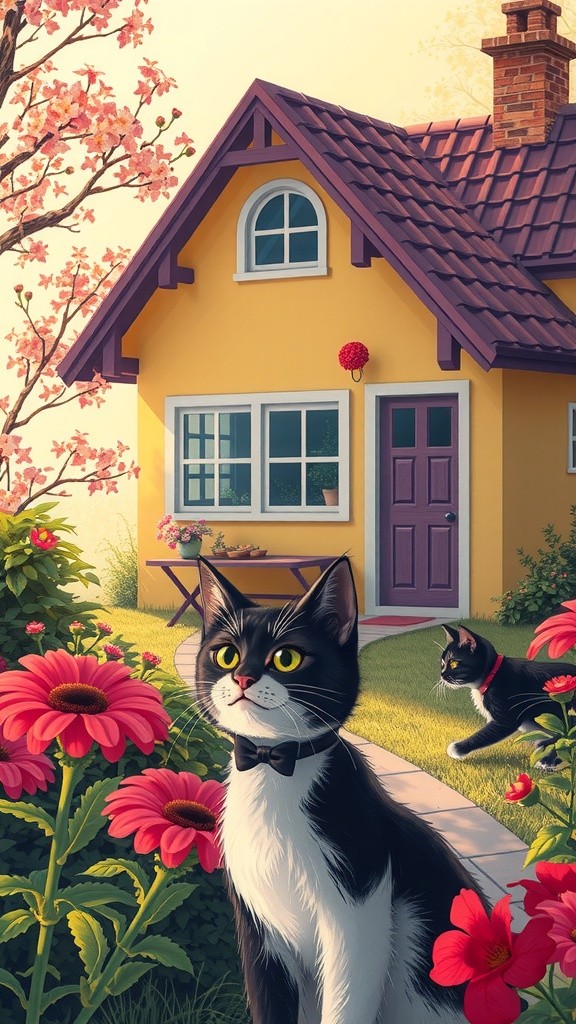A Cat's Helping Paws