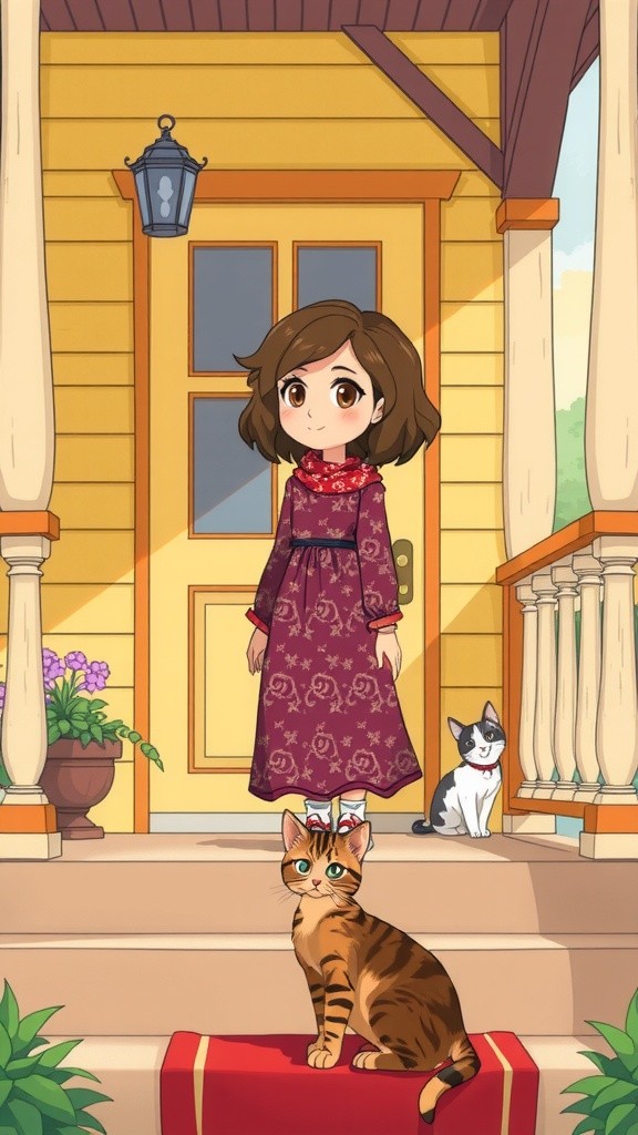 A New Friendship: The Old Lady and the Stray Cat